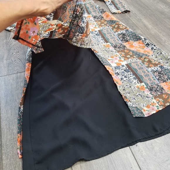 Vintage dress floral patch patterned medium - Picture 3 of 8